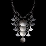Seraglio Zinc Alloy Necklace - Discs and Fans Multi-chain